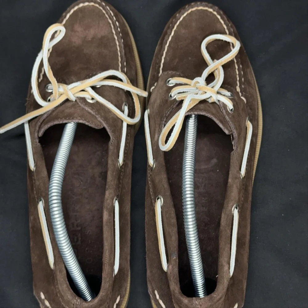 Sperry Top-Sider Shoes Mens Size 10.5 Brown Suede Boat Deck Moccasin Casual